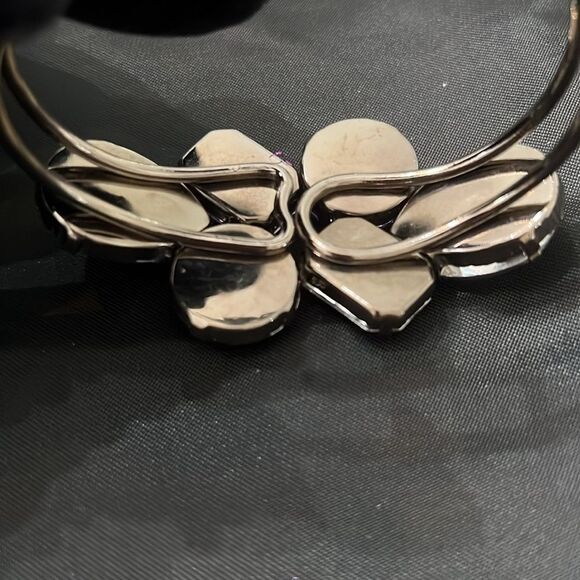 Elegant purple beaded hinged boho bracelet EUC - Picture 7 of 8